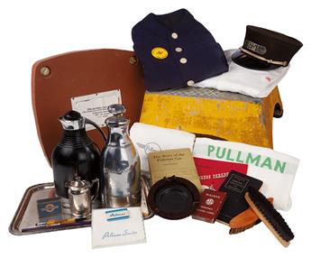 (TRAVEL.) PULLMAN PORTER COMPANY. An extraordinary collection of material relative to the Pullman Porter.